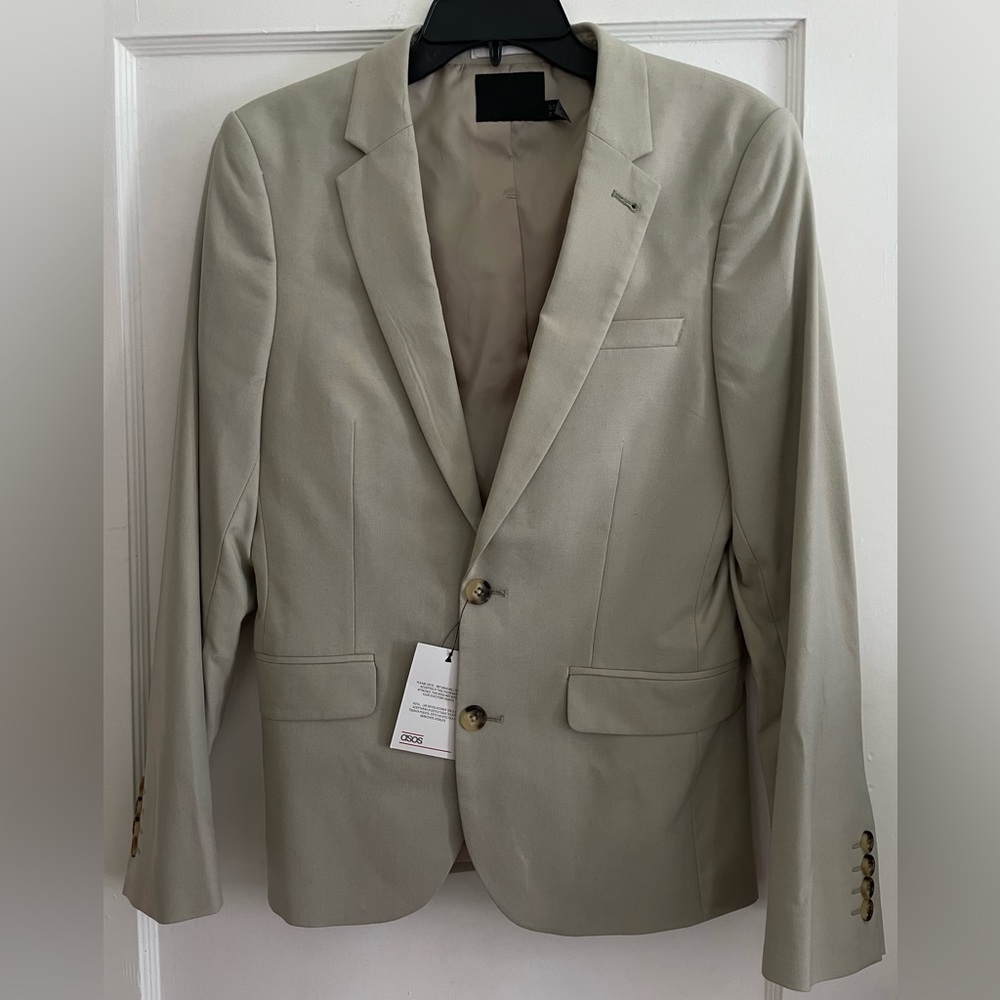Asos men’s sport jacket tan size 46